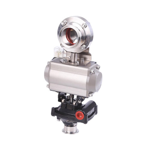 European Pneumatic Actuator Tri Clamp Butterfly Valves with Actuator Warehouse