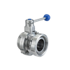 Male Threading Nut Stainless Steel Butterfly Valves Manufacturer