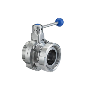 Male Threading Nut Stainless Steel Butterfly Valves Manufacturer