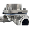 Stainless Steel Hygienic U Type Three Way Diaphrgam Valve Wholesale 