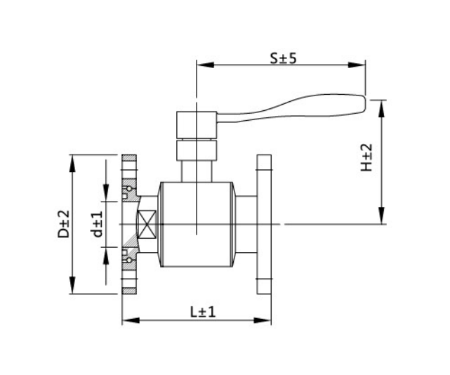 Sanitary Flange Ball Valve Size