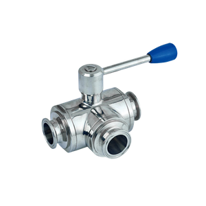 Sanitary Stainless Steel Clamp Three-way Ball Valve Factory Customized