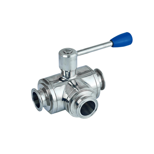 Sanitary Stainless Steel Clamp Three-way Ball Valve Factory Customized