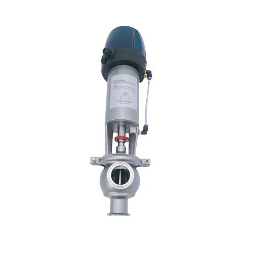 Sanitary L Cut-off Pneumatic Diverter Valves with C-top Factory Produce
