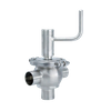 Stainless Steel L Sanitary Manual Shut-off Diverter Valves Supplier