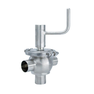 Stainless Steel L Sanitary Manual Shut-off Diverter Valves Supplier