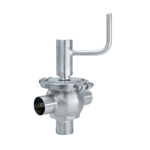 Stainless Steel L Sanitary Manual Shut-off Diverter Valves Supplier