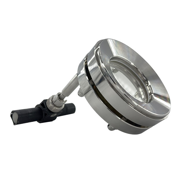 Sanitary Stainless Steel Union Sight Glass with Light Distributor 
