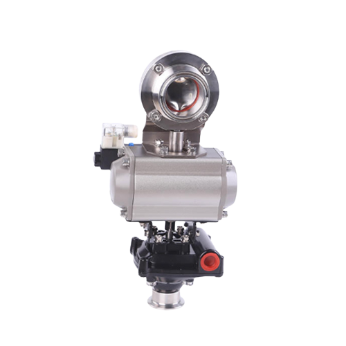Pneumatic Actuator Tri Clamp Butterfly Valves with Actuator Warehouse