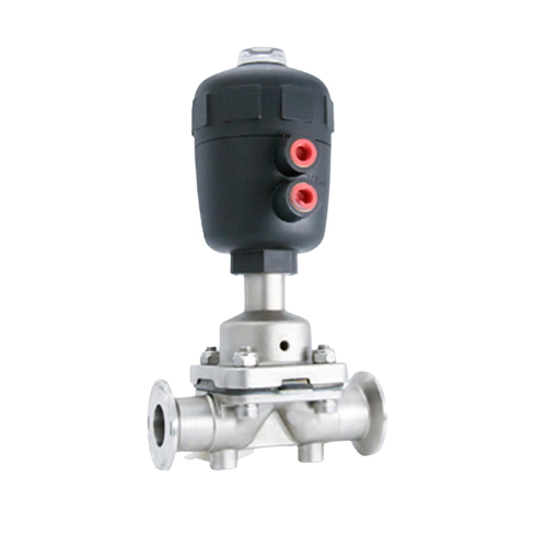 Sanitary Stainless Steel Clamp Connection Actuator Pneumatic Diaphragm Valve Supplier