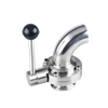 Sanitary Stainless Steel Clamp Butterfly Valve with Elbow Supplier
