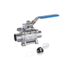 Wholesale Sanitary Three-piece Full-bore Manual Welded Ball Valve Supplier