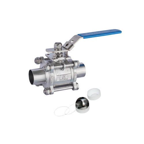 Wholesale Sanitary Three-piece Full-bore Manual Welded Ball Valve Supplier