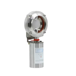 Sanitary Stainless Steel Welding Pneumatic DN15 to DN100 Butterfly Valve Supplier