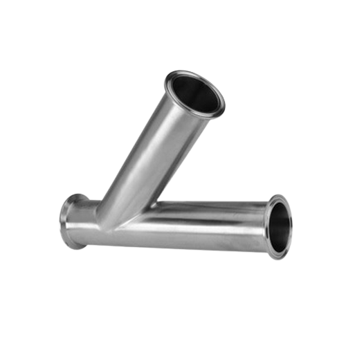 Sanitary Stainless Steel Tri Clamp Clamped Lateral Y Tee Manufacturer