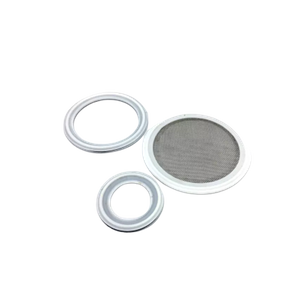 Sanitary Tri Clamps White PTFE Seal with 100 Mesh Screen Supplier