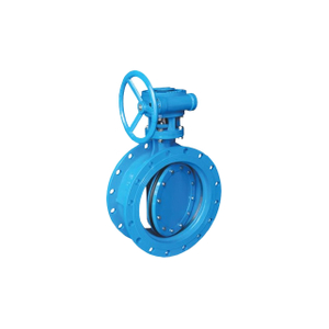 D343X Ductile Iron/Cast Steel Worm Gear Flange Type Two Eccentric Soft Seal Butterfly Valve Factory