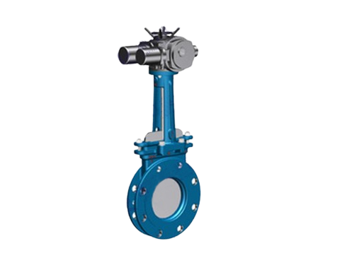 PZ973H-16C Industrial SS304 SS316 Cast Iron, Carbon Steel, Electric Rising Stem Type Knife Gate Valve Warehouse
