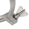 SS304 Stainless Steel KF ISO Standard Vacuum Three-section Clamp Vacuum Accessories Manufacturer