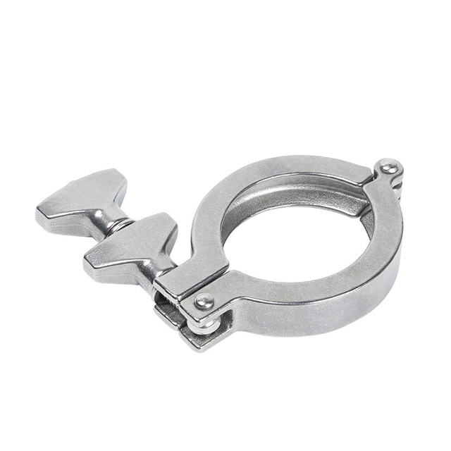 OEM Double Nut Vacuum Clamp Stainless Steel SS304 SS316 Quick Release Clamp Set End Buckle Factory