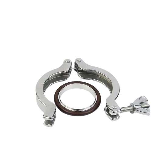 ISO KF Stainless Steel Vacuum Clamp with Fluorine Rubber Sealing Ring Supplier