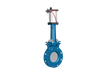 PZ673H-16C Cast Iron Hot Sale Carbon Steel Customized Stainless Steel Pneumatic Rising Stem Type Knife Gate Valve Factory