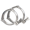 SS304 Stainless Steel KF ISO Standard Vacuum Three-section Clamp Vacuum Accessories Manufacturer