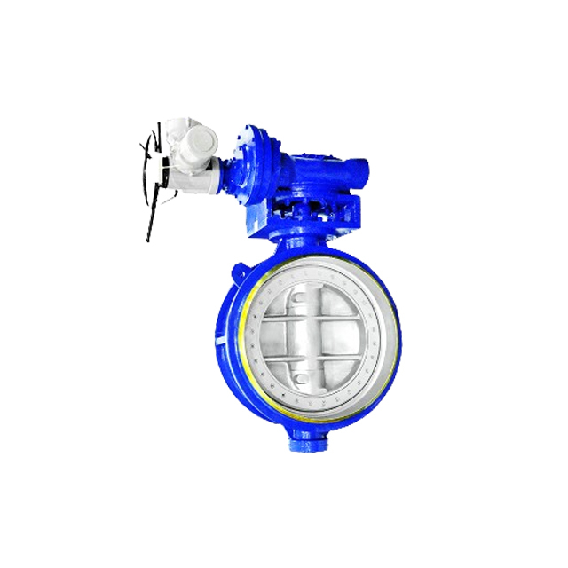 D363H WCB DN50~DN1000 Butt Welded Electric Triple Eccentric Butterfly Valve Warehouse