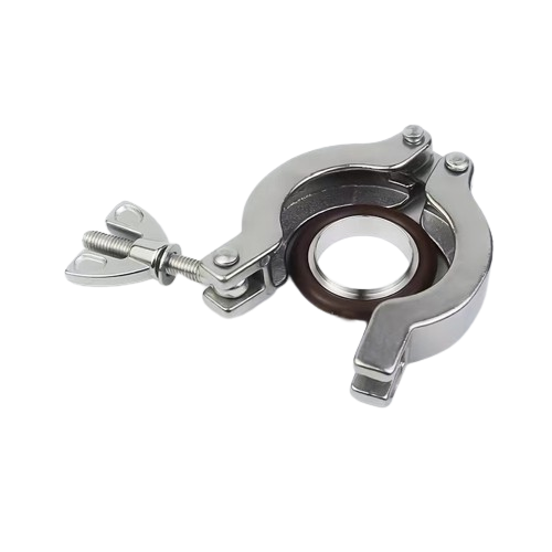 ISO KF Stainless Steel Vacuum Clamp with Fluorine Rubber Sealing Ring Supplier