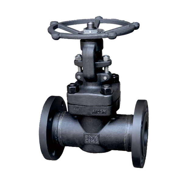 A105 Forged steel stop valve High pressure high temperature steam heat conduction oil valve flange stop valve