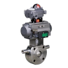 Q71F-16P CFBM Thin Body Ball Valve Ultra-thin Thermal Insulation Pneumatic Ball Valve Warehouse