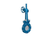 PZ573H-16C SS304 SS316 Manual Bevel Gear Knife Type Gate Valve with Hard Seal Or Soft Seal Factory