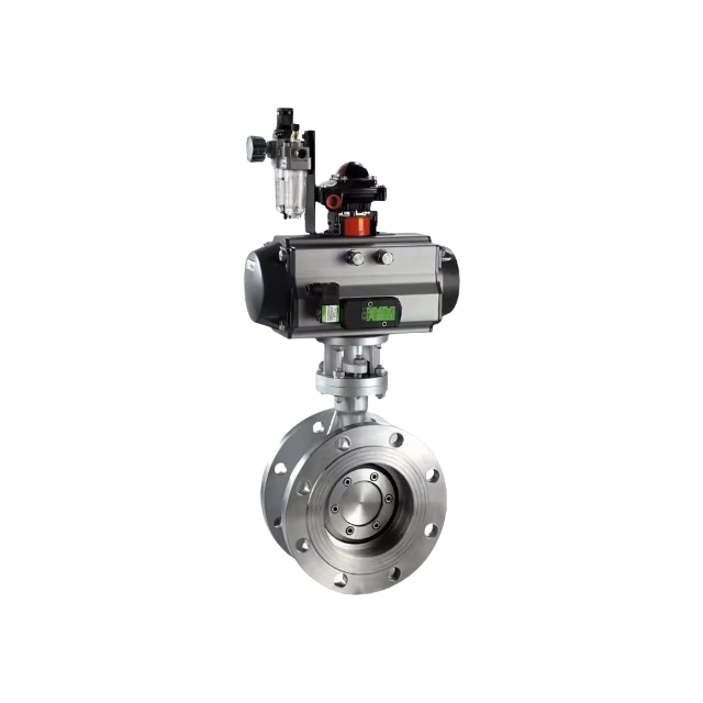 D643 Stainless Steel Electric Motorized Pneumatic Operate Adjusting Regulating Flange Connection Wcb Butterfly Valve Factory