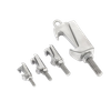 SS304 Stainless Steel Double Claw Clamp Vacuum Caliper Screw Groove ISO Standard Flange Clamp Supplier