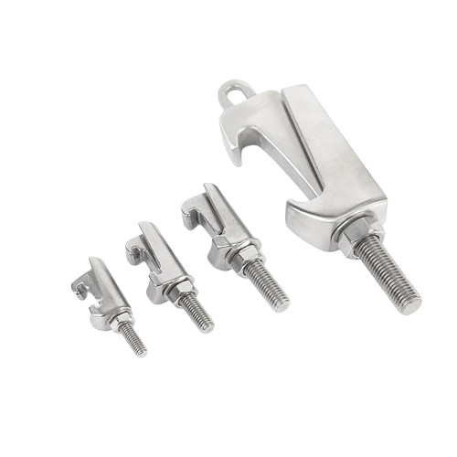 SS304 Stainless Steel Double Claw Clamp Vacuum Caliper Screw Groove ISO Standard Flange Clamp Supplier