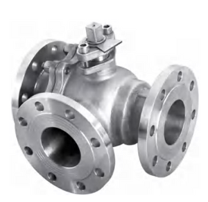 OEM Q45F-16P PN 16 Stainless Steel Manual Three-way Flange T-type Ball Valve Warehouse