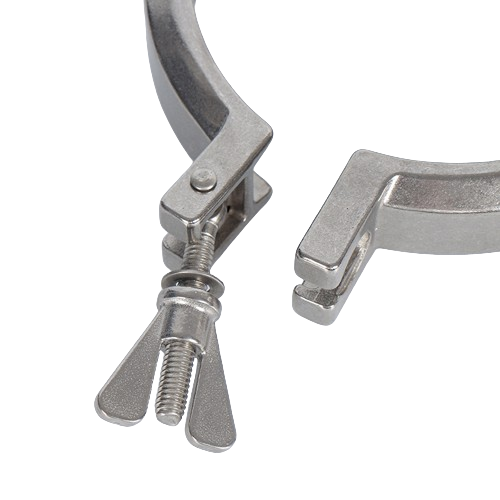 SS304 Stainless Steel KF ISO Standard Vacuum Three-section Clamp Vacuum Accessories Manufacturer