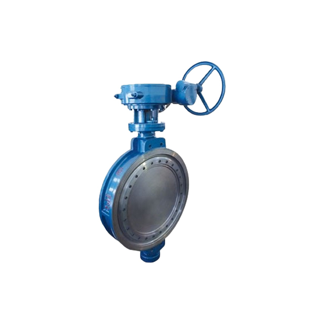 DN200-DN1200 Turbine Drive Flange Ventilation Butterfly Valve Is Used for Air, Gas, Flue Gas, Etc. for Manufacturers