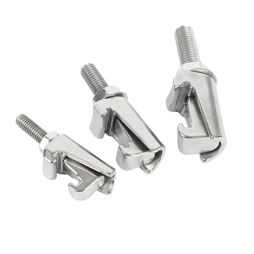 SS304 Stainless Steel Double Claw Clamp Vacuum Caliper Screw Groove ISO Standard Flange Clamp Supplier