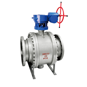 Cast steel/stainless steel turbine flange ball valve Fixed cast steel/stainless steel flange ball valve
