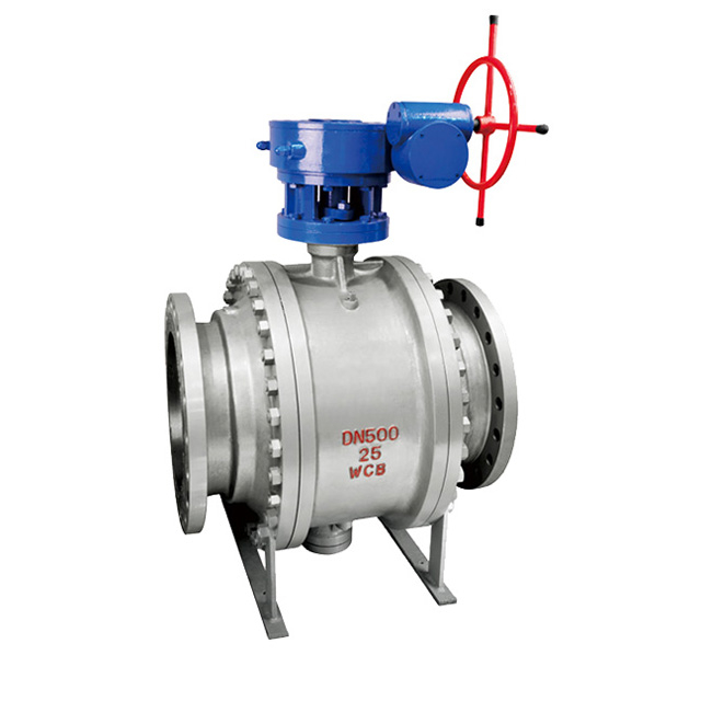 Cast steel/stainless steel turbine flange ball valve Fixed cast steel/stainless steel flange ball valve